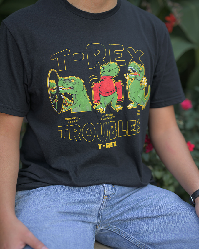 trex-troubles-tee